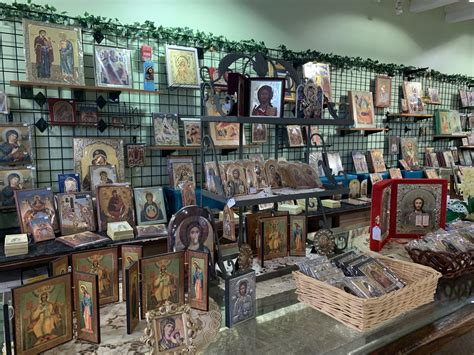 We offer the most comprehensive icon collections that includes artisant reproductions of famous prototype icons as well as custom made preordered icons. . Greek orthodox monastery store